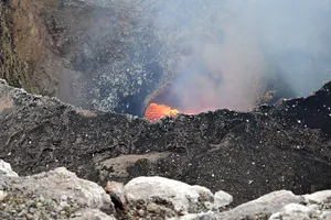 Mombacho volcano lava