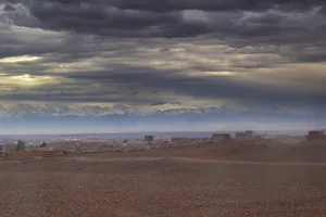 Stormclouds over the Atlas mountains