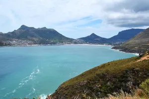 View of a bay with light blue water