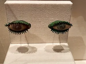 Greek pair of eyes sculpture, The Met 